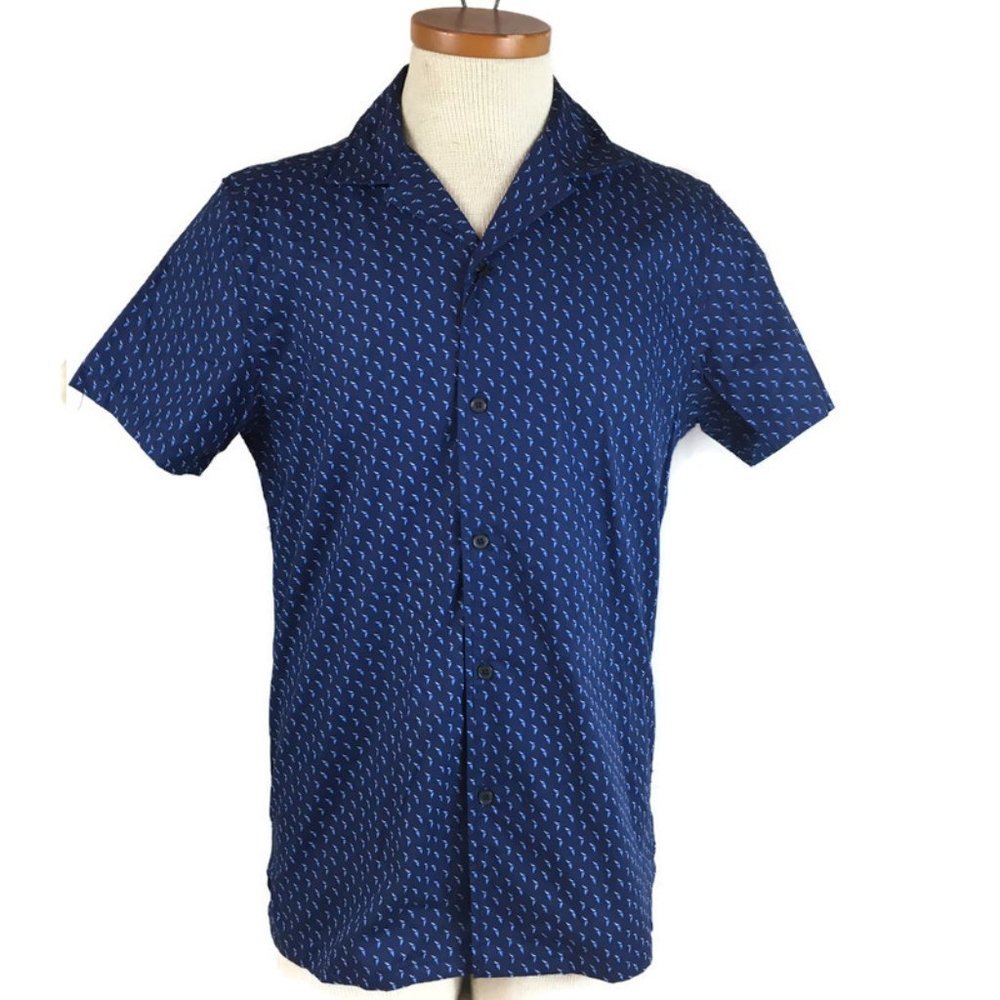 JB Workshop Size S Blue Shirt Button Down SS